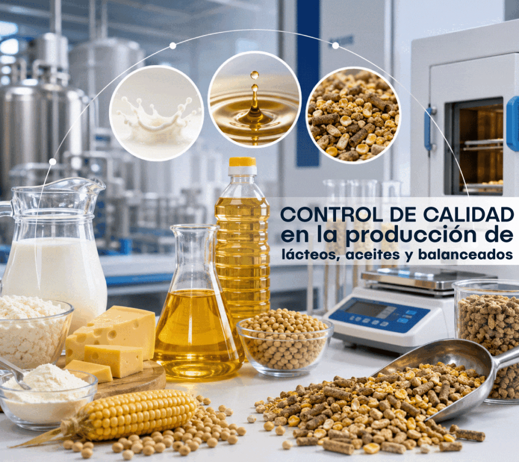 Control de calidad en la producción de lácteos, aceites y balanceados
