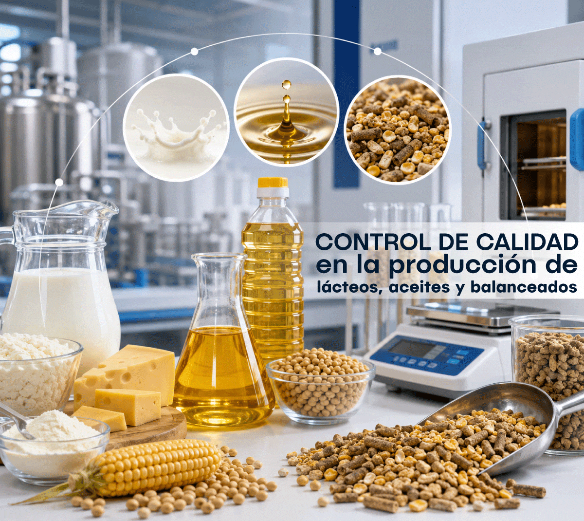 Control de calidad en la producción de lácteos, aceites y balanceados
